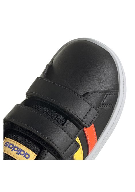 Adidas Grand Court Lifestyle Hook And Loop Shoes Black Multicolor Infant ADIDAS CORE | Sneakers | HP8918-